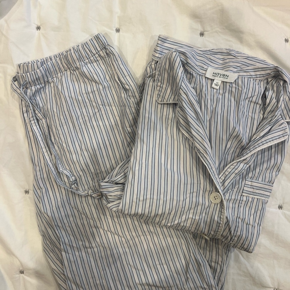 Cute striped women’s pajama set